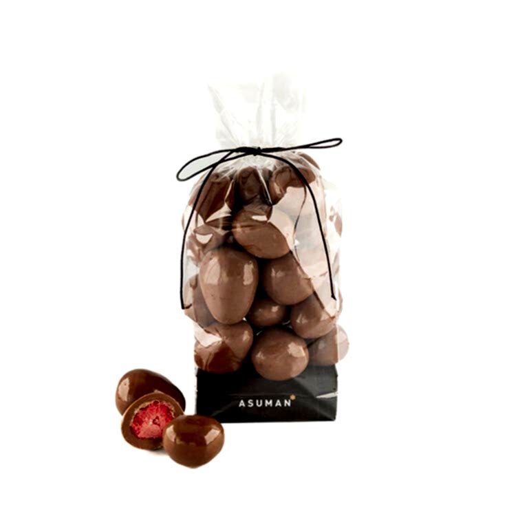 Sütlü Çikolata Kaplı Çilek Draje